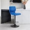 Armen Living Bardot Adjustable Height Blue Faux Leather Swivel Bar Stool LCBABABLBLUE - alternate 7